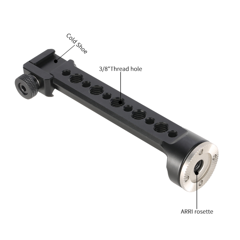 Niceyrig Nato Rail Extension Bar with Arri Rosette Mount & Nato Clamp