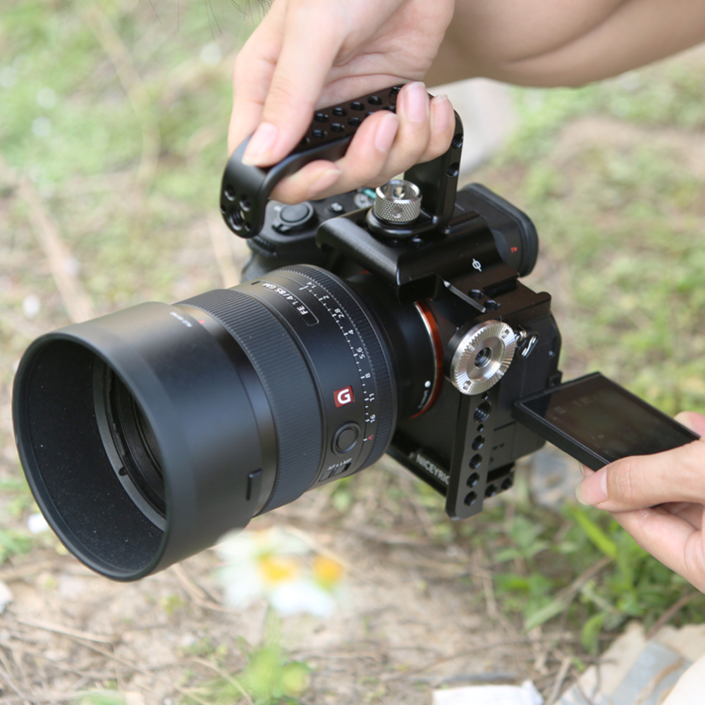 Niceyrig camera cage kit with Arri Locating Top Handle for Sony A7RV/A7MIV(A7IV)/A7RIV/ILCE-7S3/A7S3/ILCE-7RM5