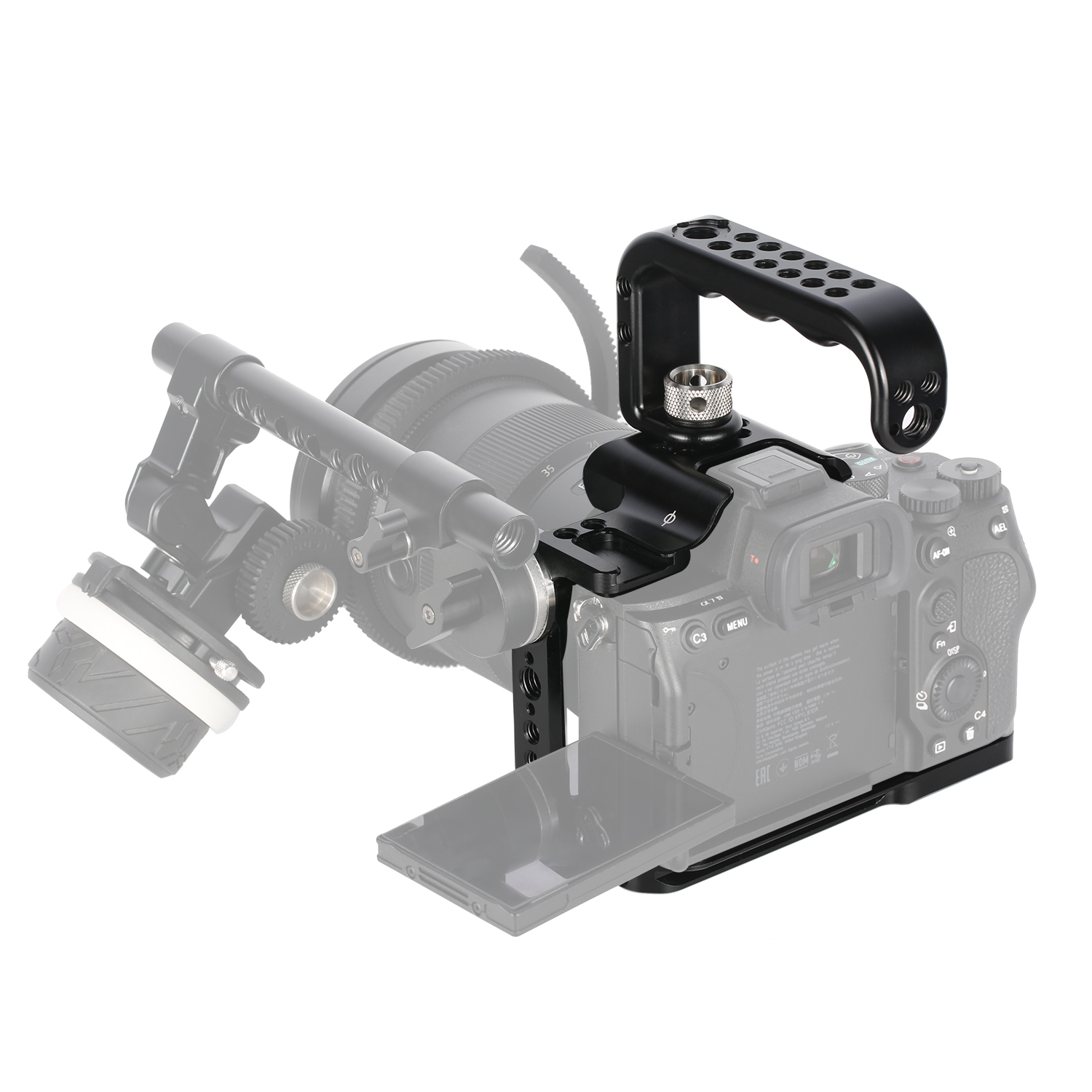 Niceyrig camera cage kit with Arri Locating Top Handle for Sony A7MIV