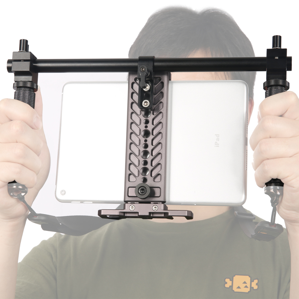 Niceyrig Dual Handheld Metal Support Kit for IPad Tablet Mini 7.9Inch/IPad 9.7Inch/IPad 10.5Inch/IPad Pro 12.9Inch/IPad Pro 2022