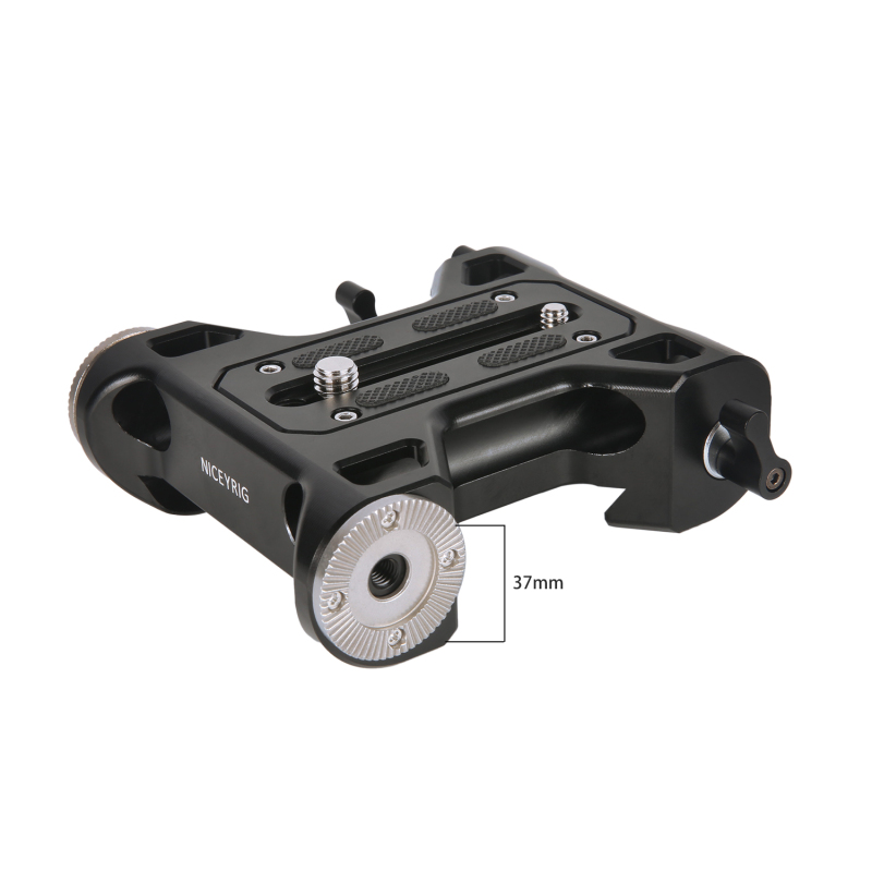 Niceyrig Base Plate Kit (Arri Style Clamp) with Arri Rosette Mount & Dual Rod Clamp(15mm)