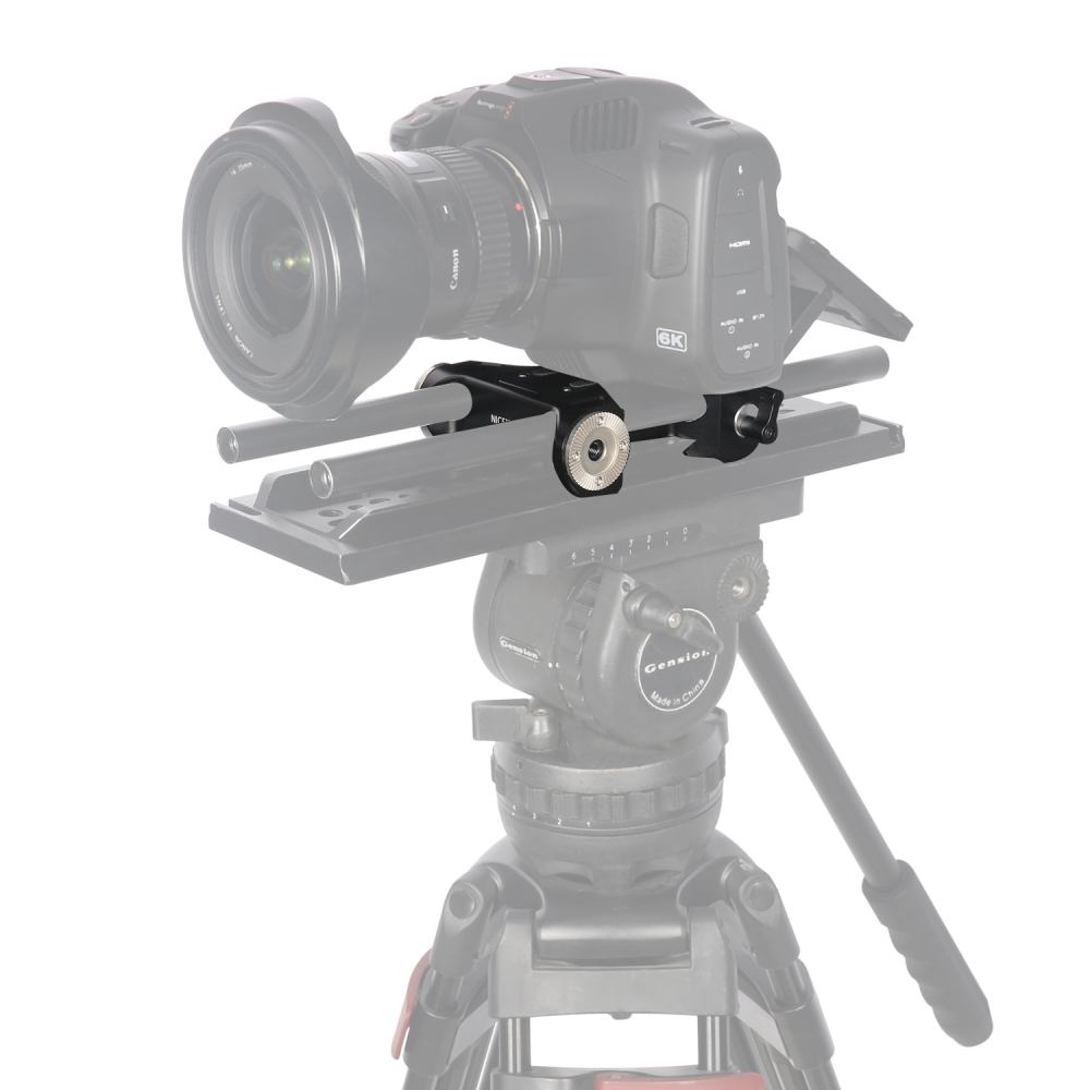 Niceyrig Base Plate Kit (Arri Style Clamp) with Arri Rosette Mount & Dual Rod Clamp(15mm)