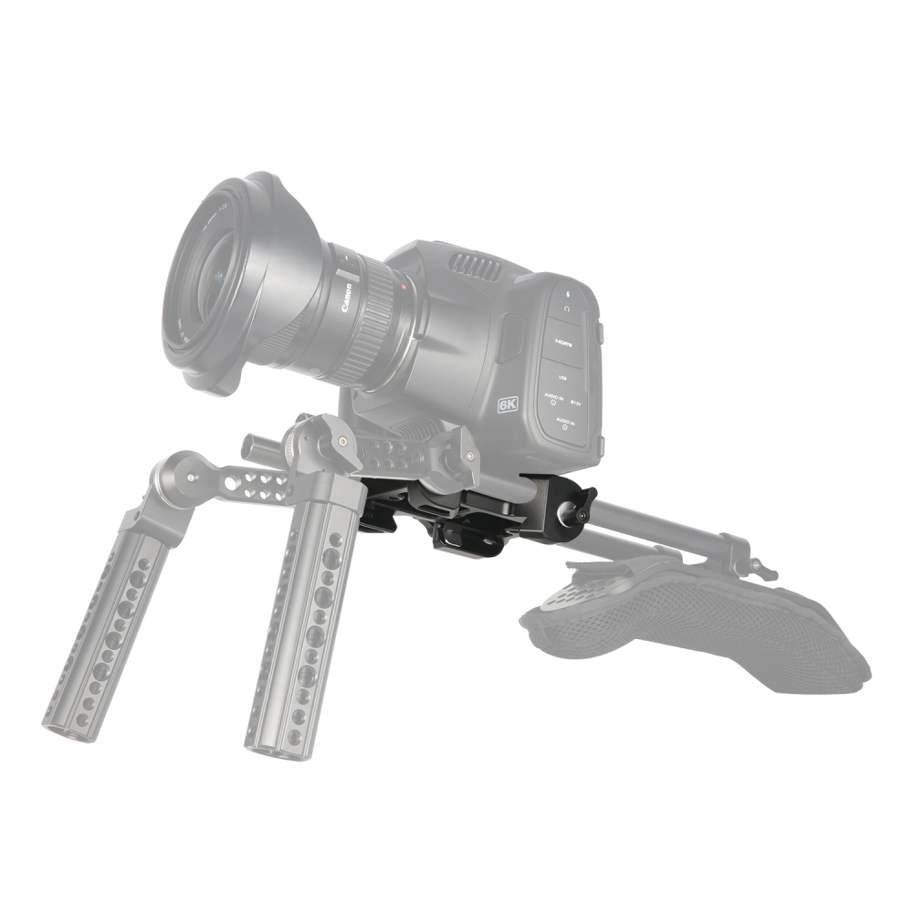 Niceyrig Base Plate Kit (Arri Style Clamp) with Arri Rosette Mount & Dual Rod Clamp(15mm)