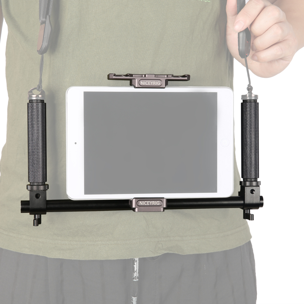 Niceyrig Dual Handheld Metal Support Kit for IPad Tablet Mini 7.9Inch/IPad 9.7Inch/IPad 10.5Inch/IPad Pro 12.9Inch/IPad Pro 2022