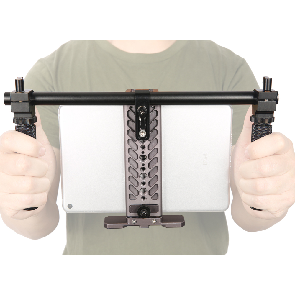 Niceyrig Dual Handheld Metal Support Kit for IPad Tablet Mini 7.9Inch/IPad 9.7Inch/IPad 10.5Inch/IPad Pro 12.9Inch/IPad Pro 2022