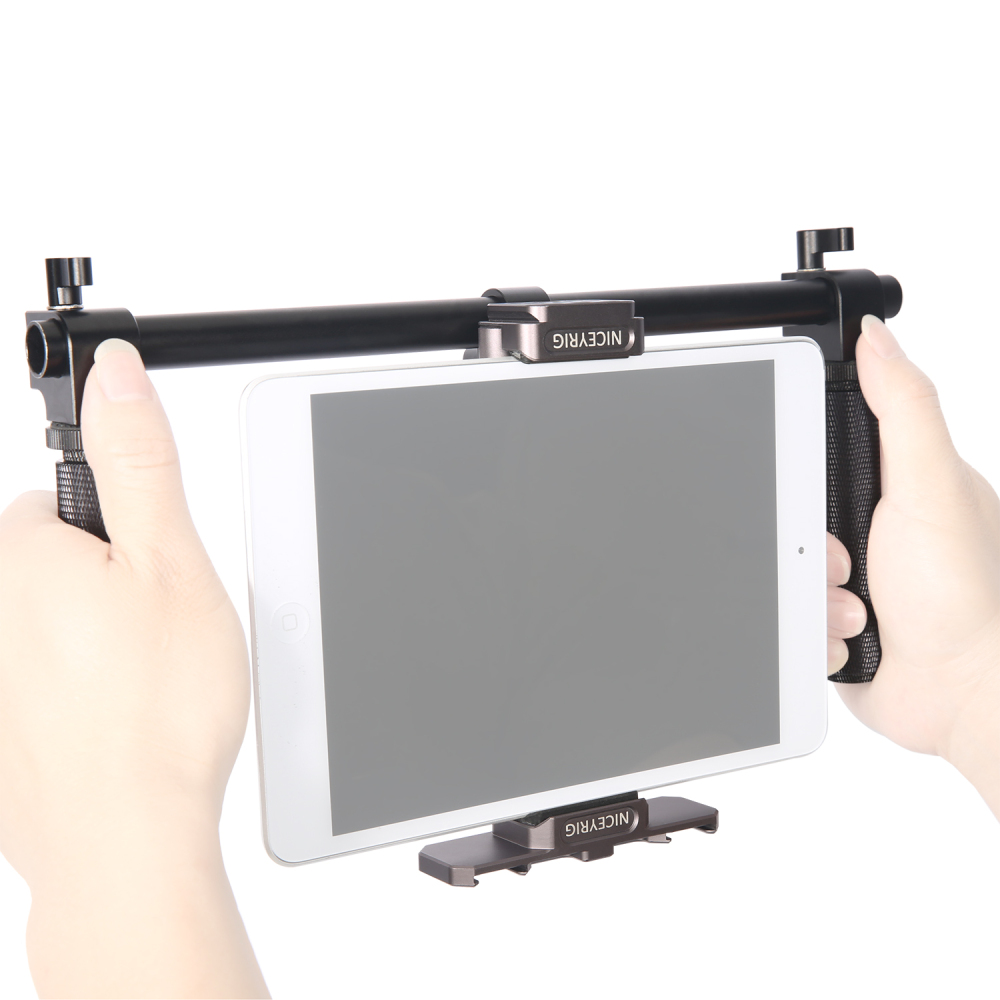 Niceyrig Dual Handheld Metal Support Kit for IPad Tablet Mini 7.9Inch/IPad 9.7Inch/IPad 10.5Inch/IPad Pro 12.9Inch/IPad Pro 2022