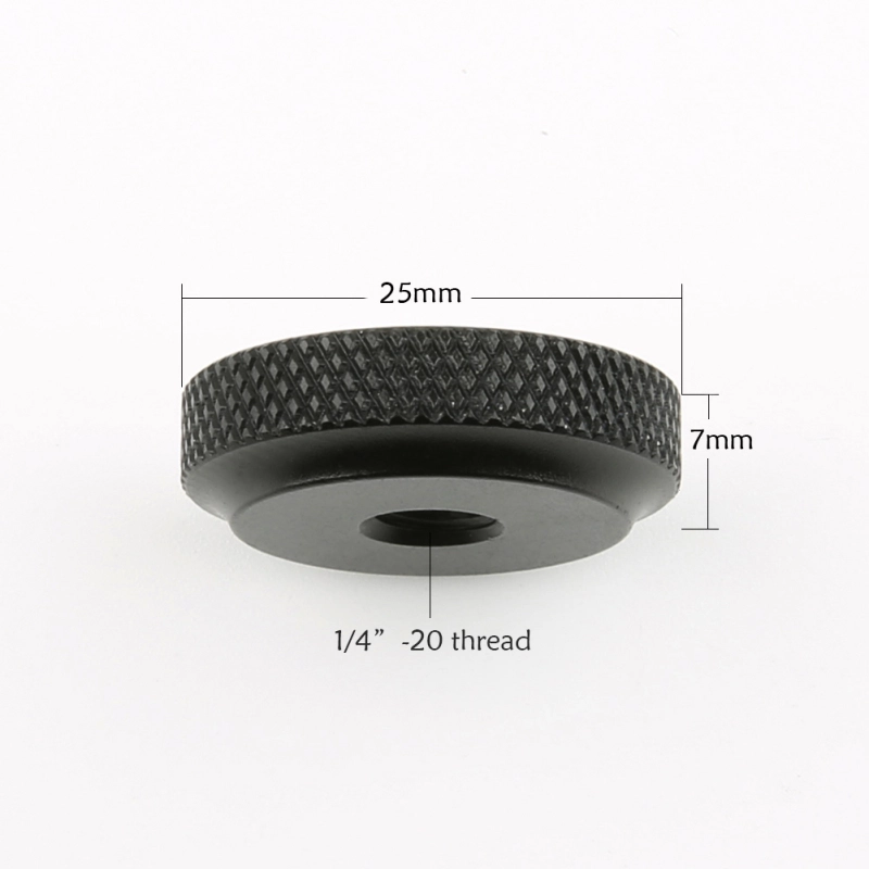 Niceyrig 25mm Diameter 1/4" Female Thumb Wheel Lock Nut Adapter