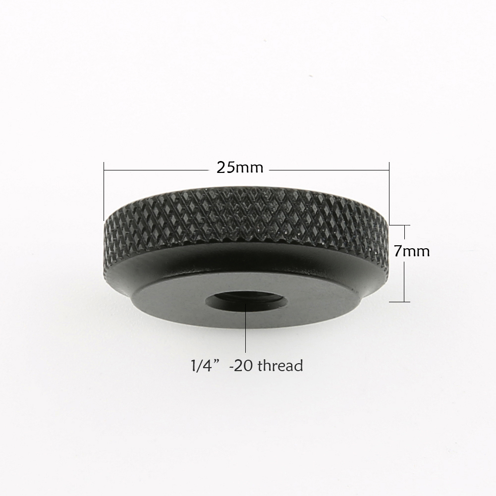 Niceyrig 25mm Diameter 1/4" Female Thumb Wheel Lock Nut Adapter