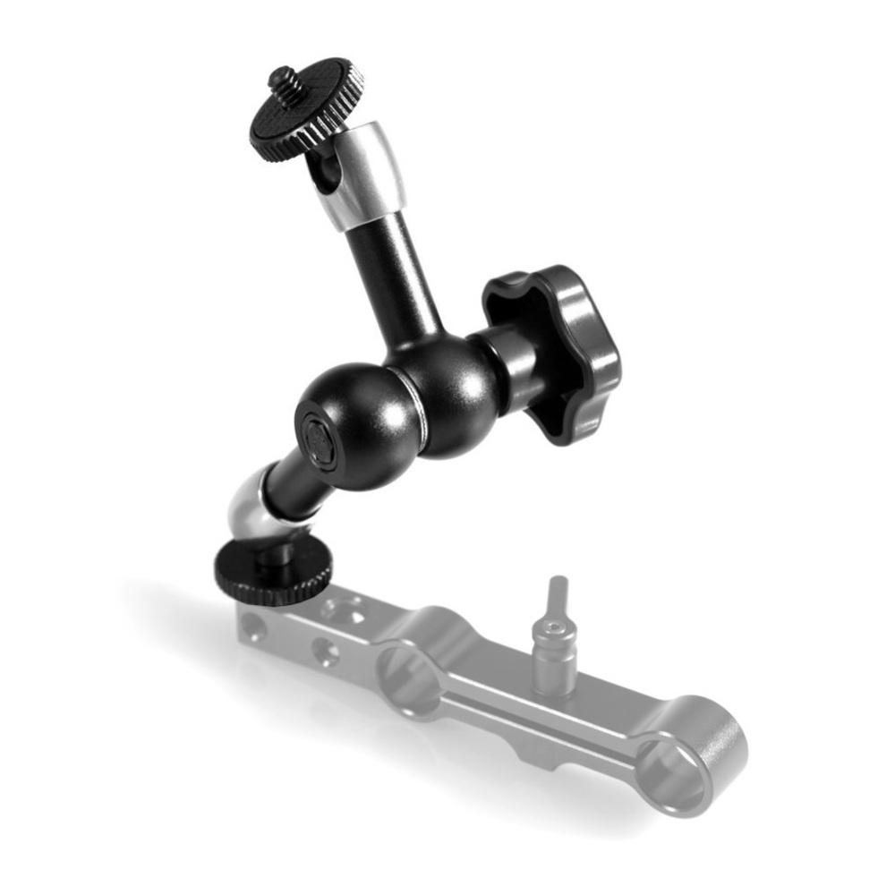 Niceyrig Adjustable Articulating Magic Arm with Both 1/4 Thread Screw and Removable Cold Shoe Adaptor
