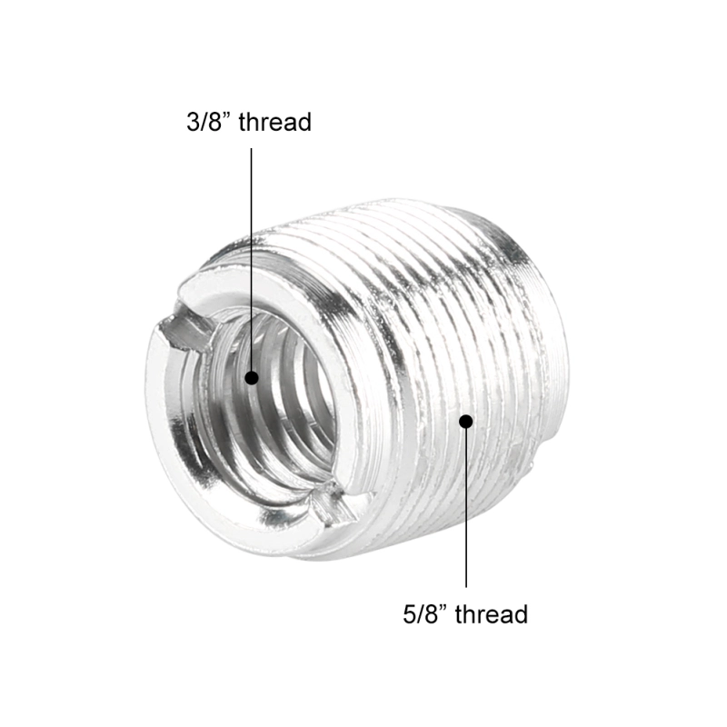 NICEYRIG Mic Screw Adapter 5/8 Inch Male to 3/8 Inch Female-1Pack