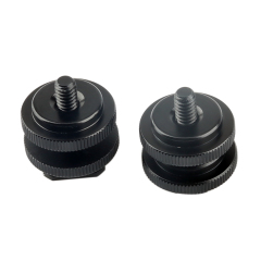 Niceyrig Camera Cold Shoe Mount Adapter 1/4'' Tripod Screws