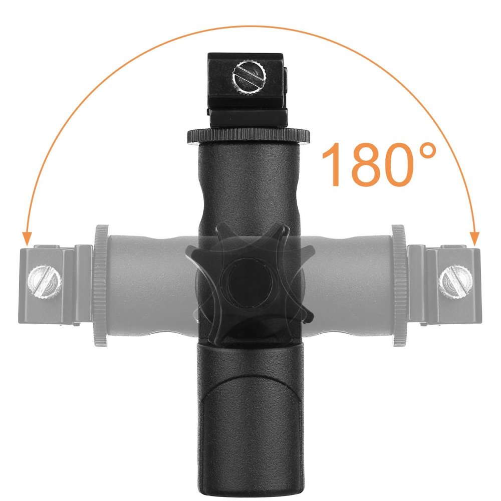 Niceyrig Camera Flash Speedlite Mount Swivel Light Stand Bracket with Umbrella Reflector Holder for Camera DSLR Nikon Canon and Other DSLR Flashes