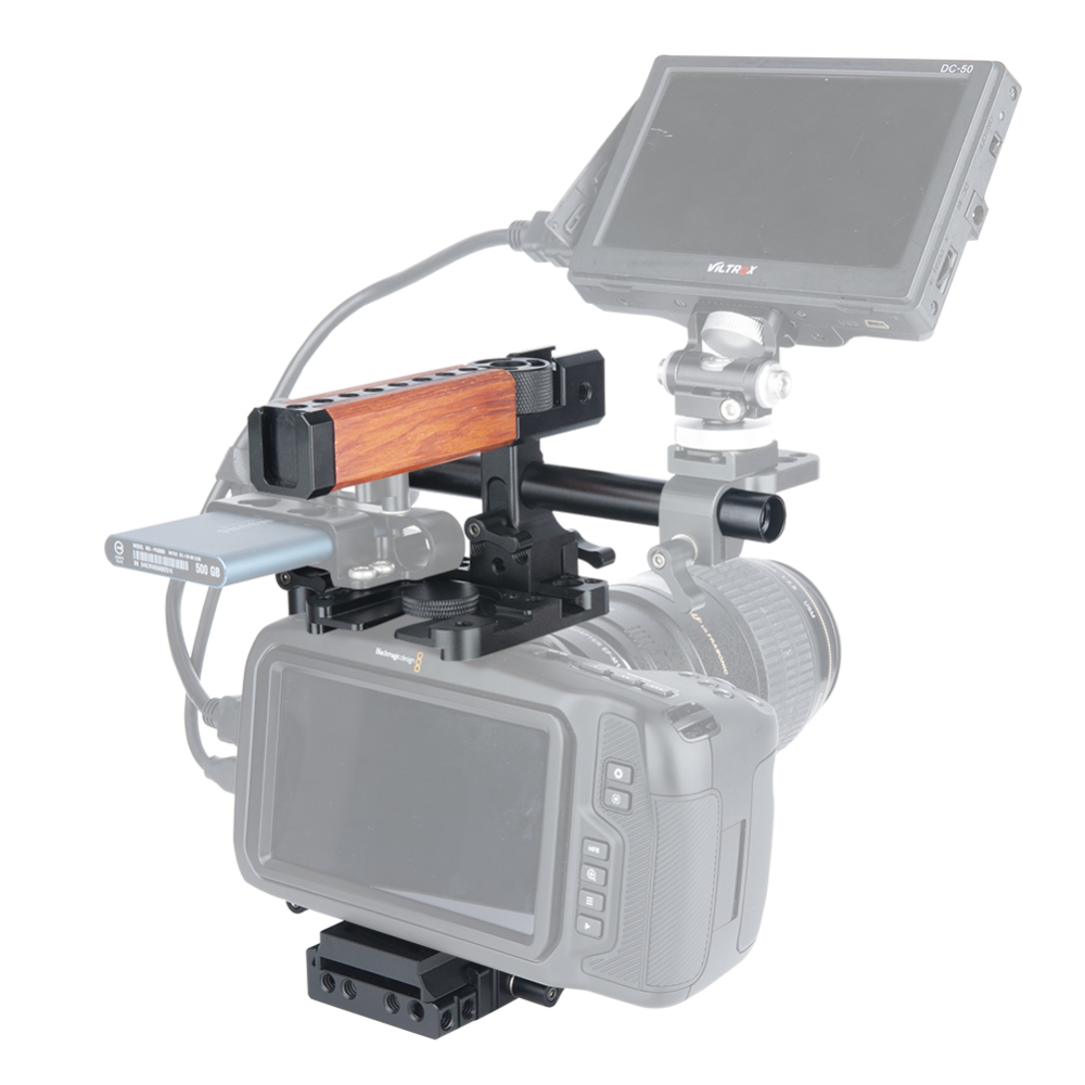 Niceyrig BMPCC QR Half Camera Cage for Blackmagic Design Pocket Camera 4K/6K with Nato Top Handle