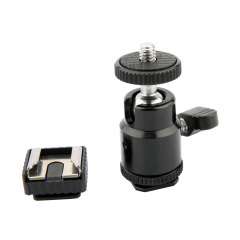 Niceyrig 1/4'' Screw Ballhead Monittor Mount with Adjustable Cold Shoe Mount/Adaptor