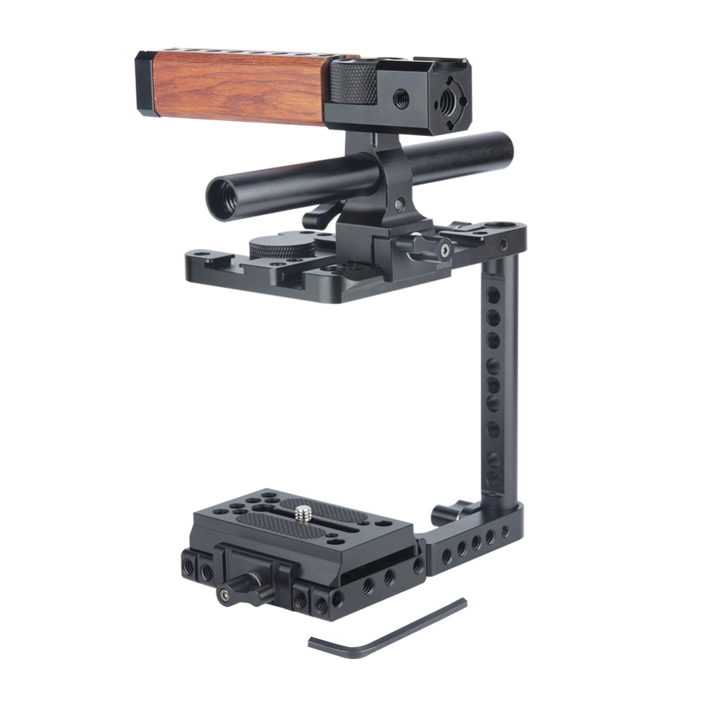 Niceyrig BMPCC QR Half Camera Cage for Blackmagic Design Pocket Camera 4K/6K with Nato Top Handle