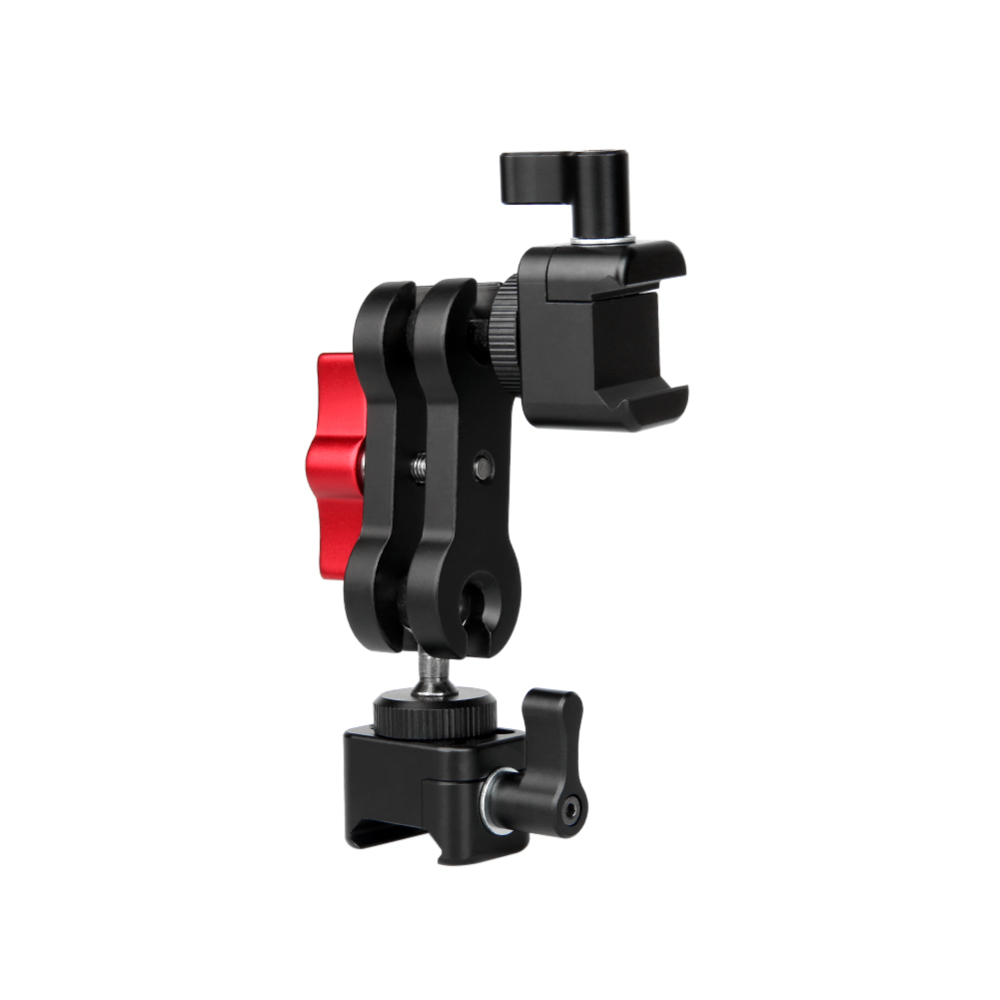 Niceyrig Articulating Magic Arm with Screw Ballhead and NATO Clamp Monitor Mount for Field Monitor, Lights, Audio Recorders
