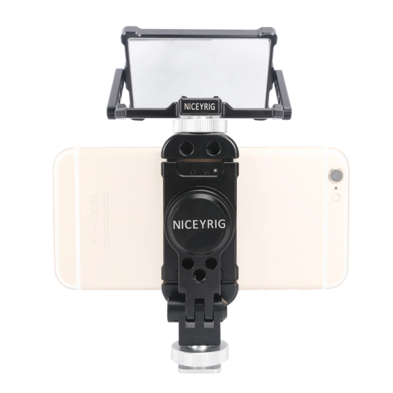 Niceyrig Vlogging Live Streaming Selfie Kit with Flip Monitor Mirror