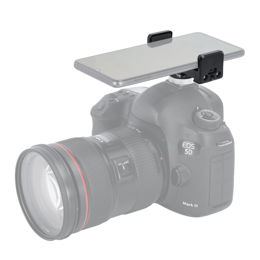 Niceyrig Phone Clamp Holder with Cold Shoe Mount Adaptor