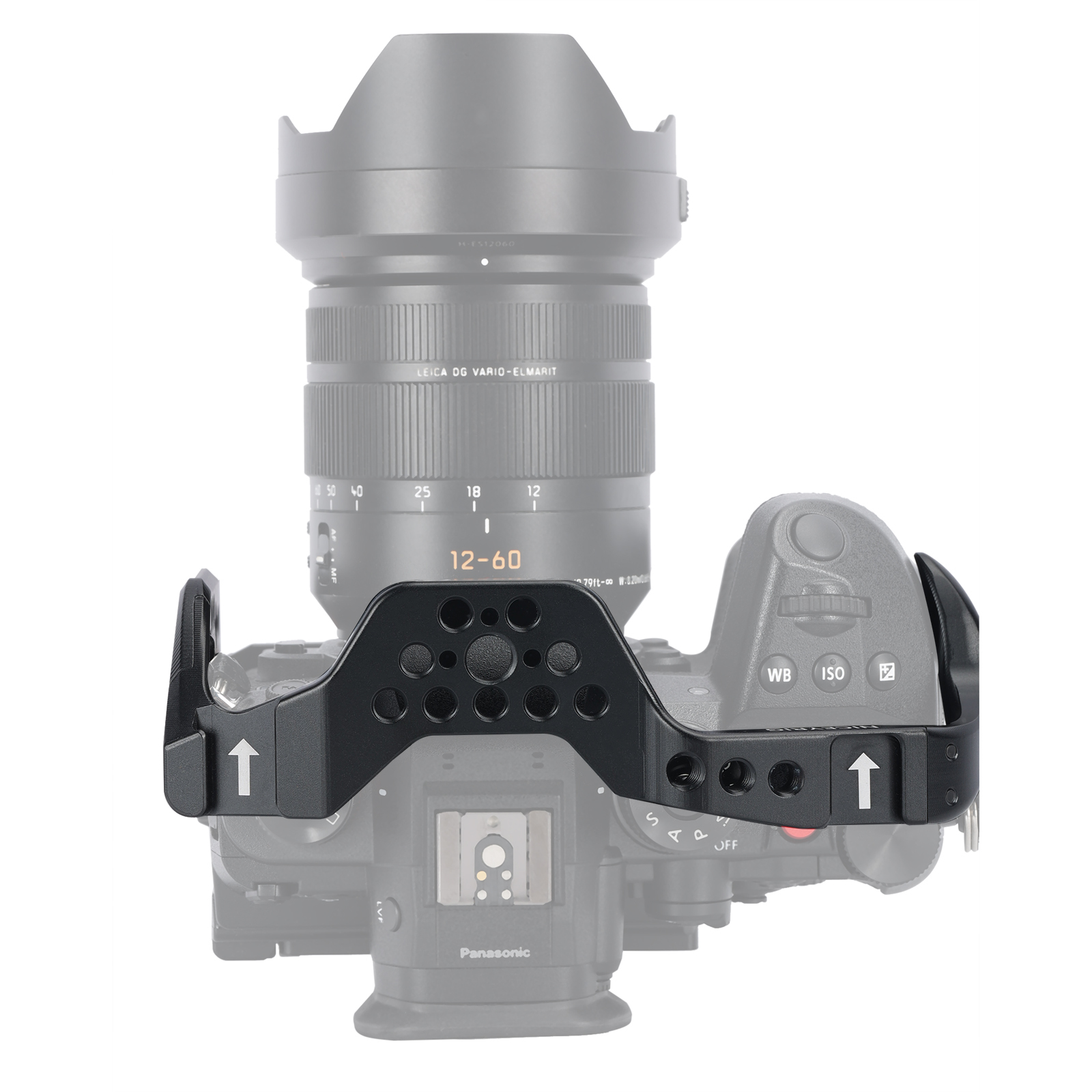 Niceyrig Camera Cage for Panasonic Lumix GH6 with Cold Shoe Mount&Nato Rail