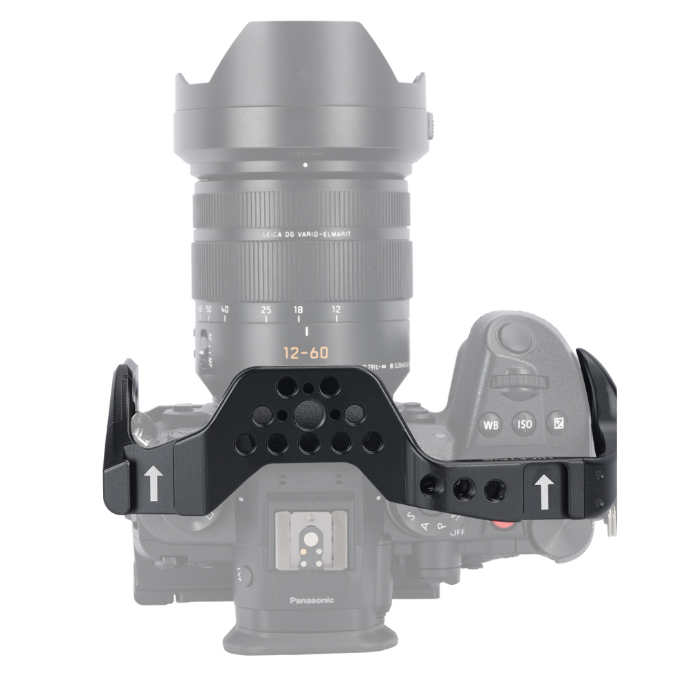 Niceyrig Camera Cage for Panasonic Lumix GH6 with Cold Shoe Mount&Nato Rail