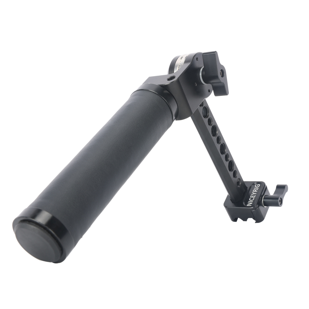 Niceyrig Side Handle for DJI RS2/RSC2/RS3/RS3 Pro Stabilizer Gimbal with Nato Clamp Arri Rosette 360°Rotate Adjustment