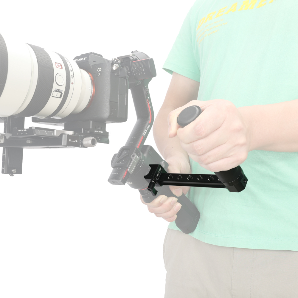 Niceyrig Side Handle for DJI RS2/RSC2/RS3/RS3 Pro Stabilizer Gimbal with Nato Clamp