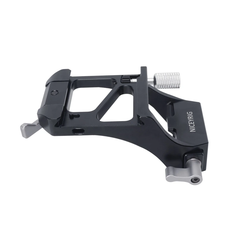 Niceyrig Side Handle for DJI RS3 Mini/RS2/RSC2/RS3/RS3 Pro Stabilizer  Gimbal with Nato Clamp Arri Rosette 360°Rotate Adjustment