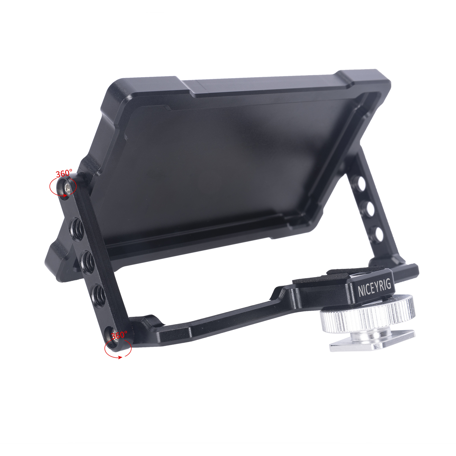 Niceyrig Foldable Selfie Vlog Filmmaking Flip Screen Mirror Monitor for IPhone 14 13 12 11 Pro Max Galaxy S22 HUAWEI Android Smartphone Vlogging