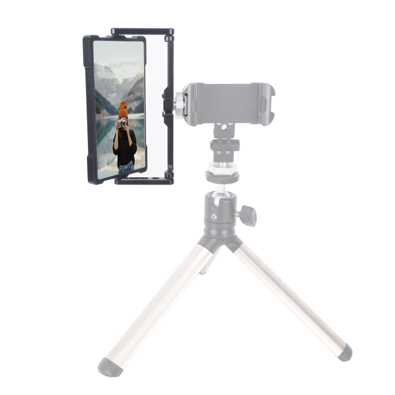 Niceyrig Foldable Selfie Vlog Filmmaking Flip Screen Mirror Monitor for IPhone 14 13 12 11 Pro
