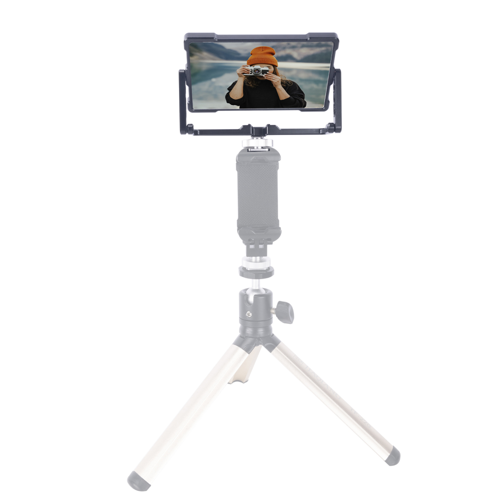 Niceyrig Foldable Selfie Vlog Filmmaking Flip Screen Mirror Monitor for IPhone 14 13 12 11 Pro Max Galaxy S22 HUAWEI Android Smartphone Vlogging