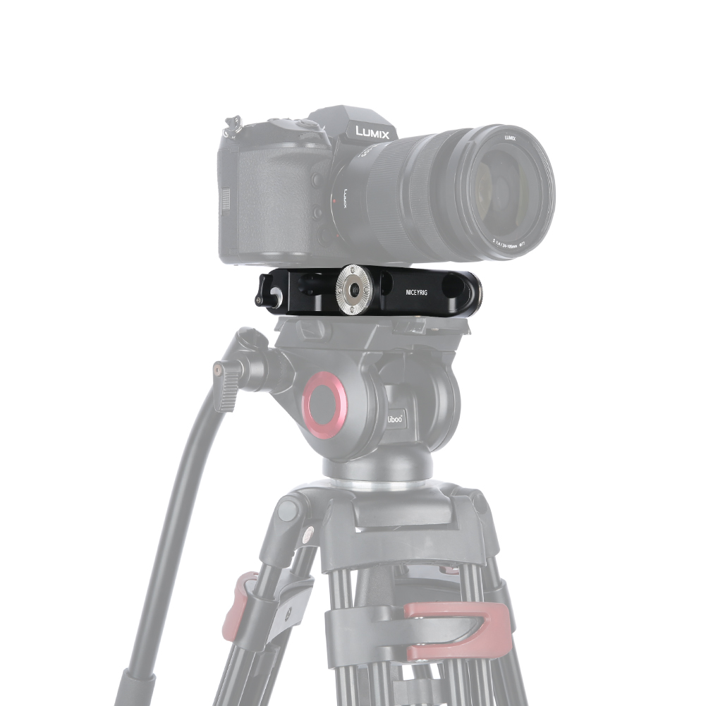 Niceyrig Base Plate with Arri Rosette Mounts & 15mm Rod Clamp for