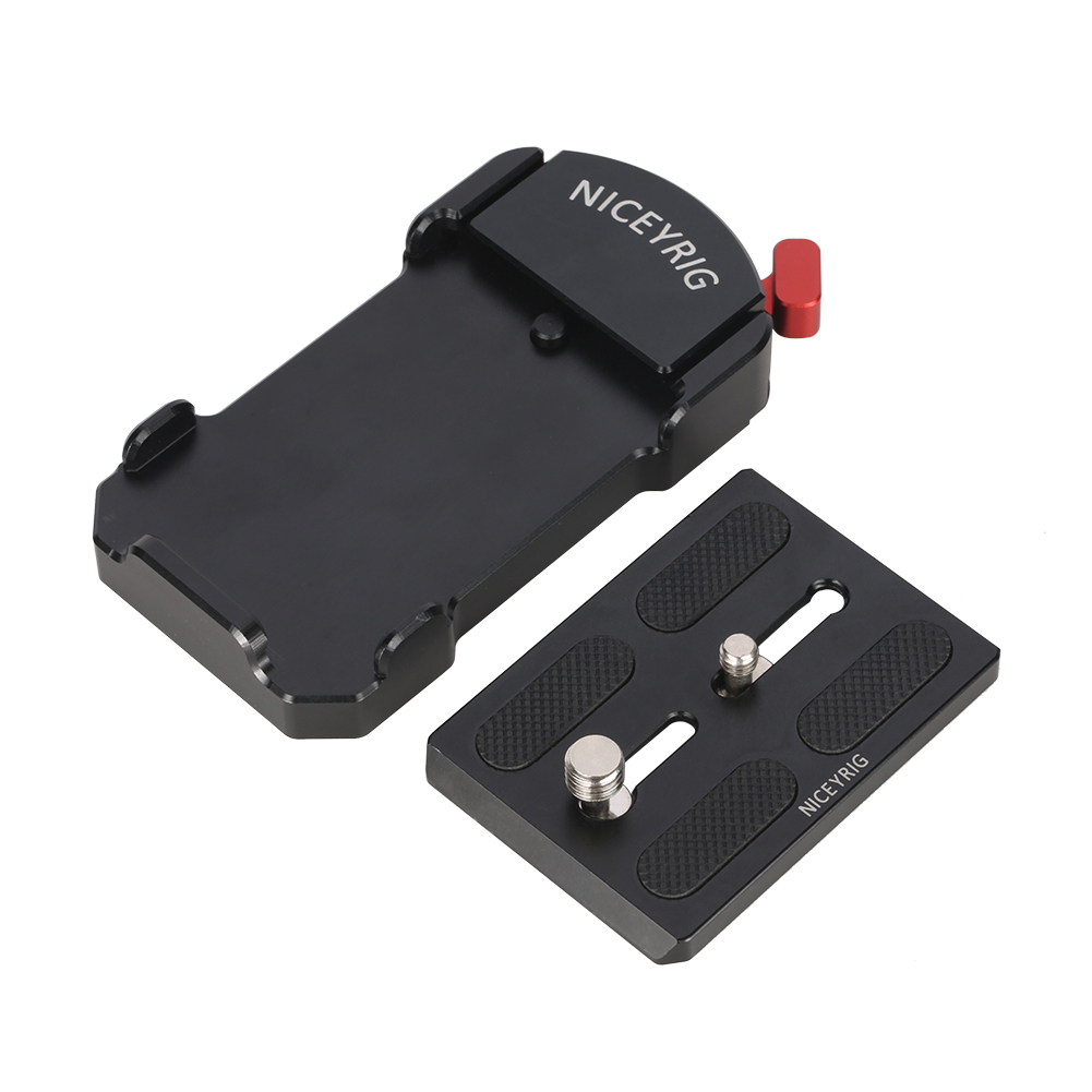 Niceyrig Universal Quick Release (Touch and Go) Tripod Plate Kit for Sony A7C Kinefinity Mavo/TERRA Lumix S5/G9/G95 Canon R5/R6