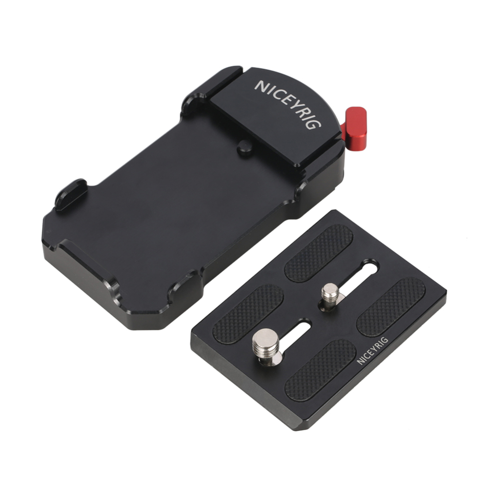 Niceyrig Universal Quick Release (Touch and Go) Tripod Plate Kit for Sony A7C Kinefinity Mavo/TERRA Lumix S5/G9/G95 Canon R5/R6