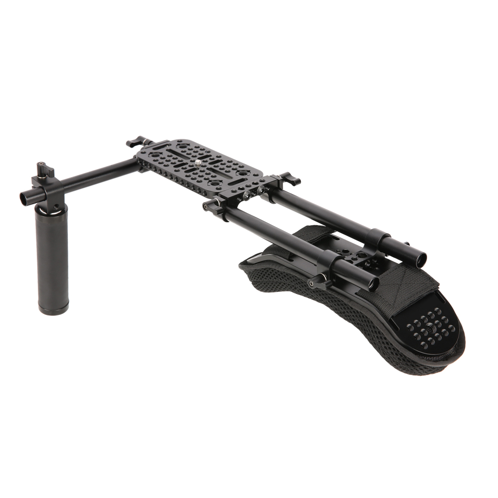 Niceyrig Shoulder Support Kit with 15mm Rail System for Video/DV Camcorder Camera(Capacity:10kg)