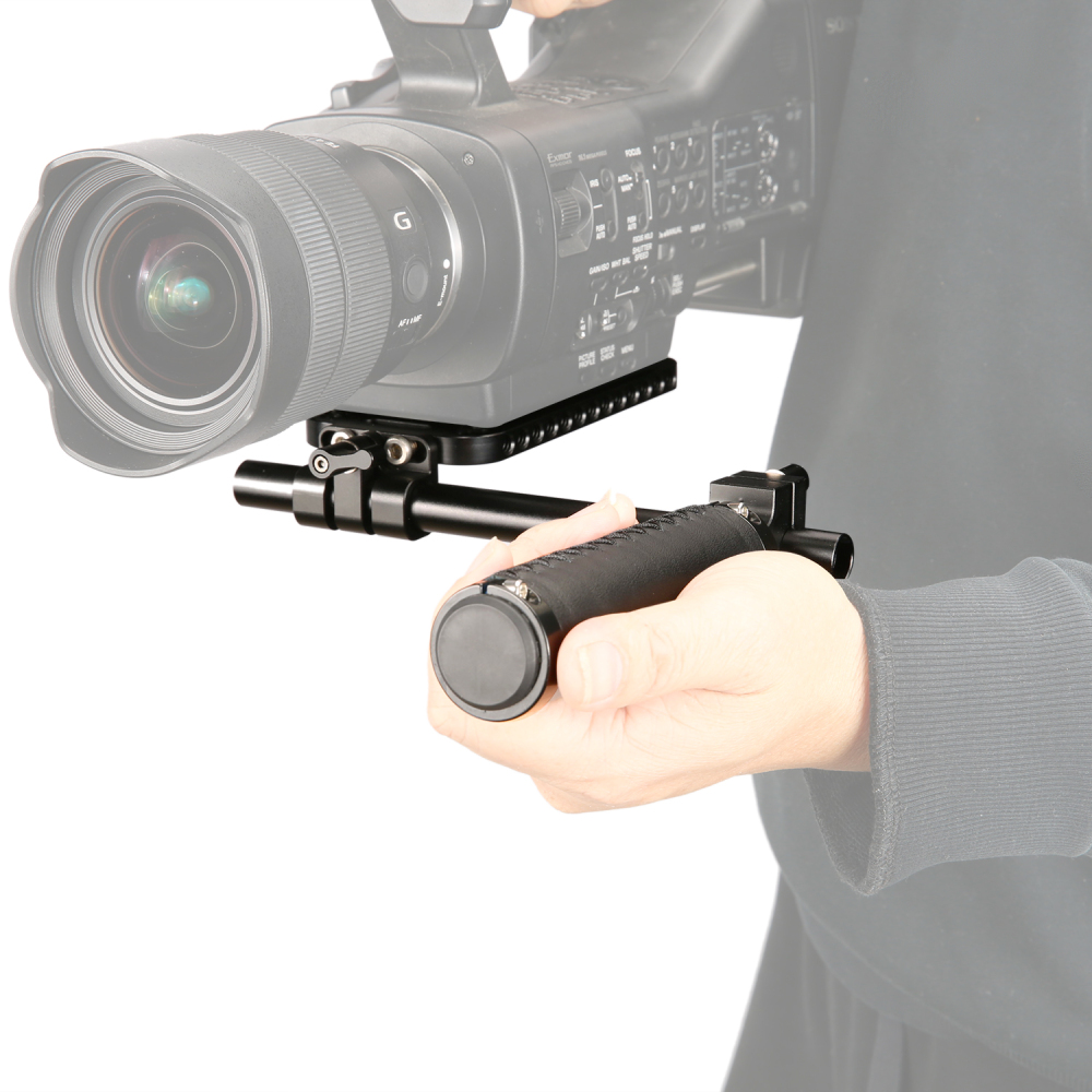 Niceyrig Single Handheld Support 15mm Rail System Baseplate Kit(Capacity:10kg)