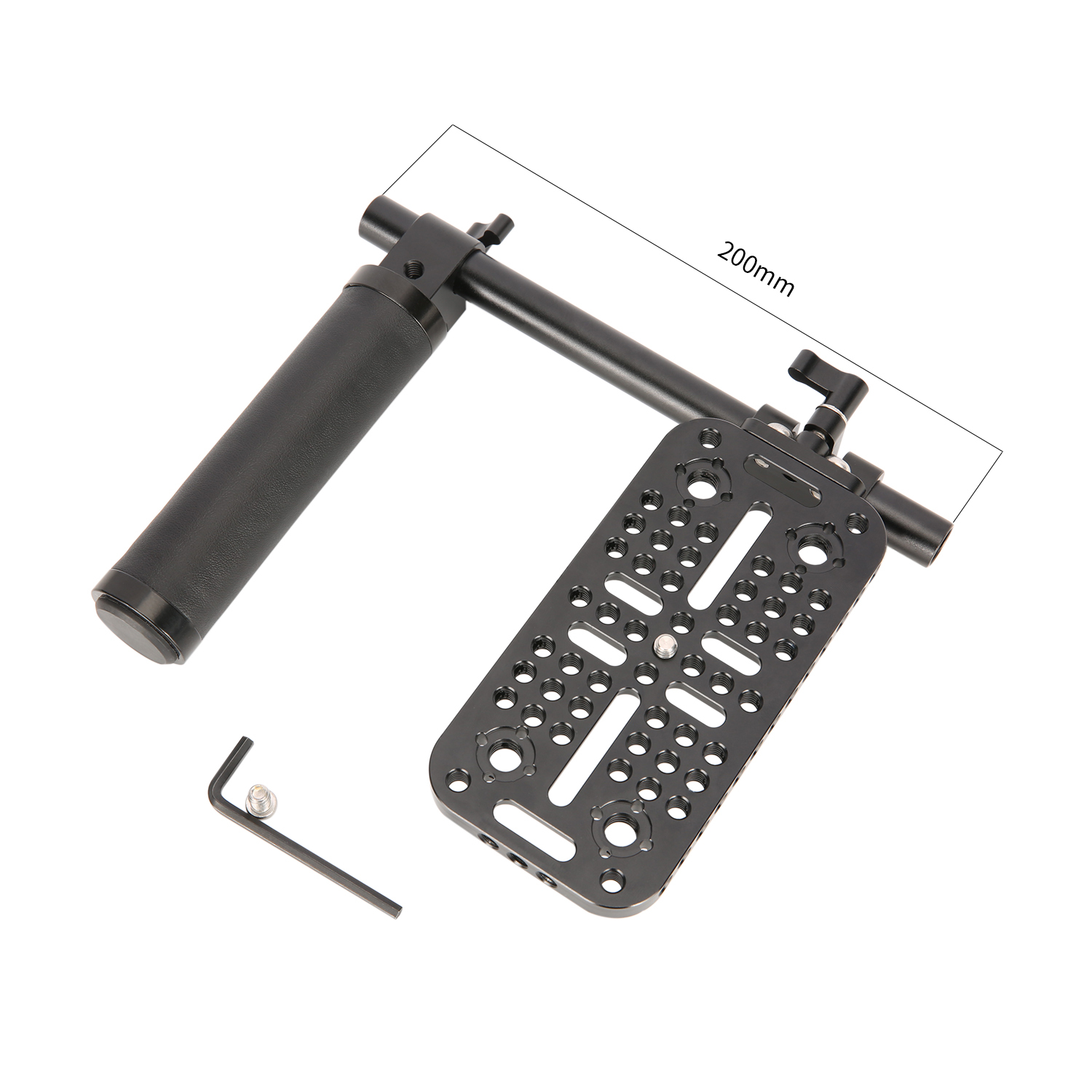 Niceyrig Single Handheld Support 15mm Rail System Baseplate Kit(Capacity:10kg)