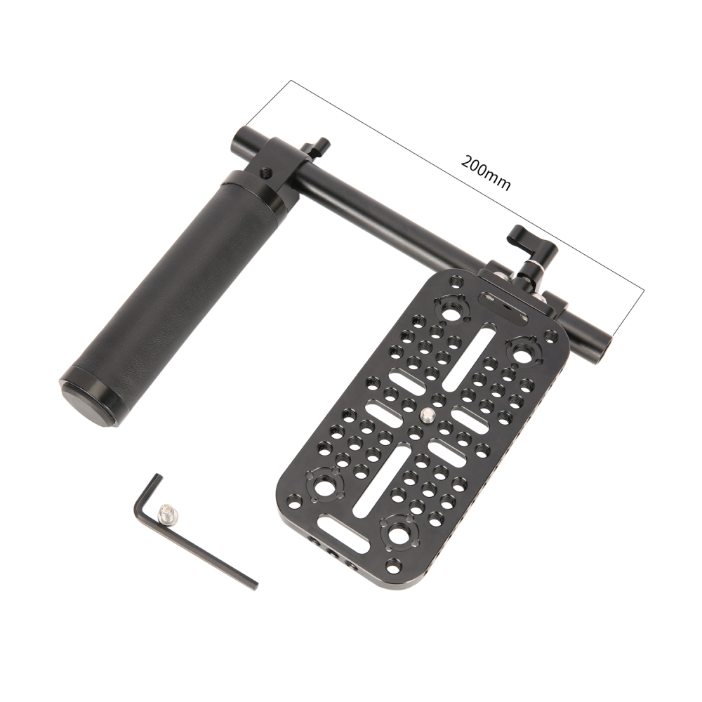Niceyrig Single Handheld Support 15mm Rail System Baseplate Kit(Capacity:10kg)