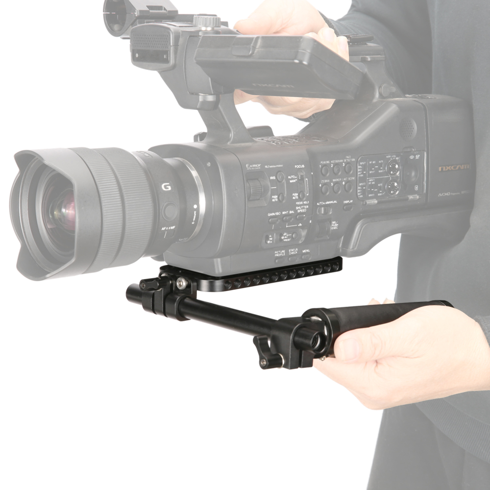 Niceyrig Single Handheld Support 15mm Rail System Baseplate Kit(Capacity:10kg)