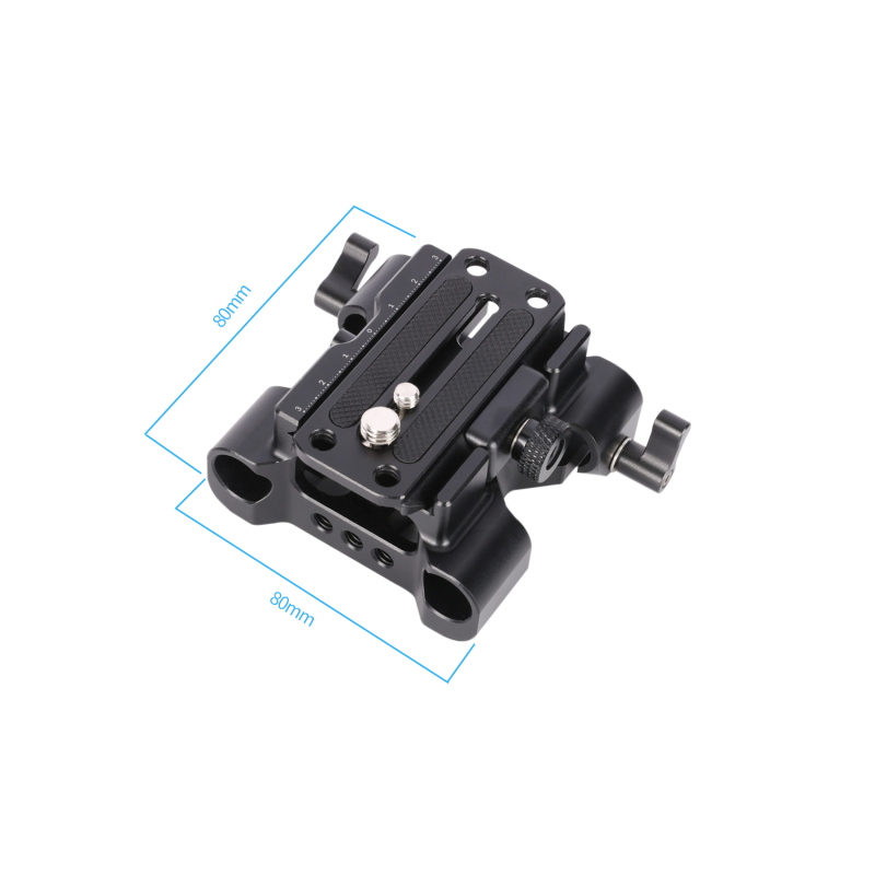 Niceyrig Arca - Type QR Base Plate with 15mm Dual Rails Clamp (Capacity:10kg)