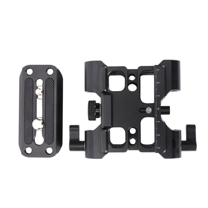 Niceyrig Arca - Type QR Base Plate with 15mm Dual Rails Clamp (Capacity:10kg)