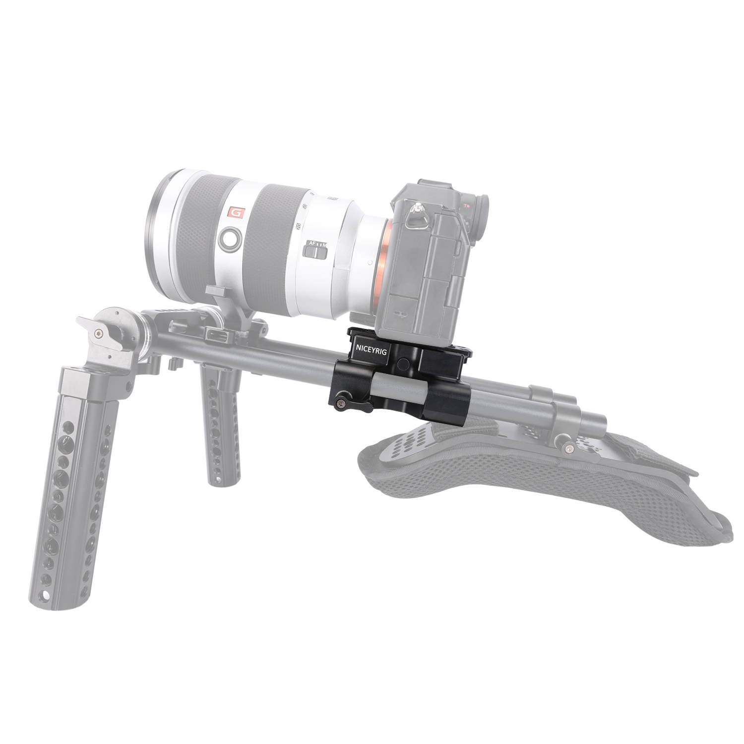 Niceyrig Arca - Type QR Base Plate with 15mm Dual Rails Clamp