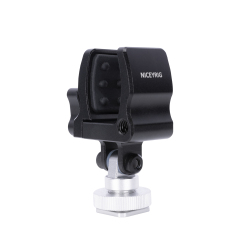Niceyrig Shotgun Microphone Holder Clamp with Cold Shoe Adaptor (18 - 35 mm)