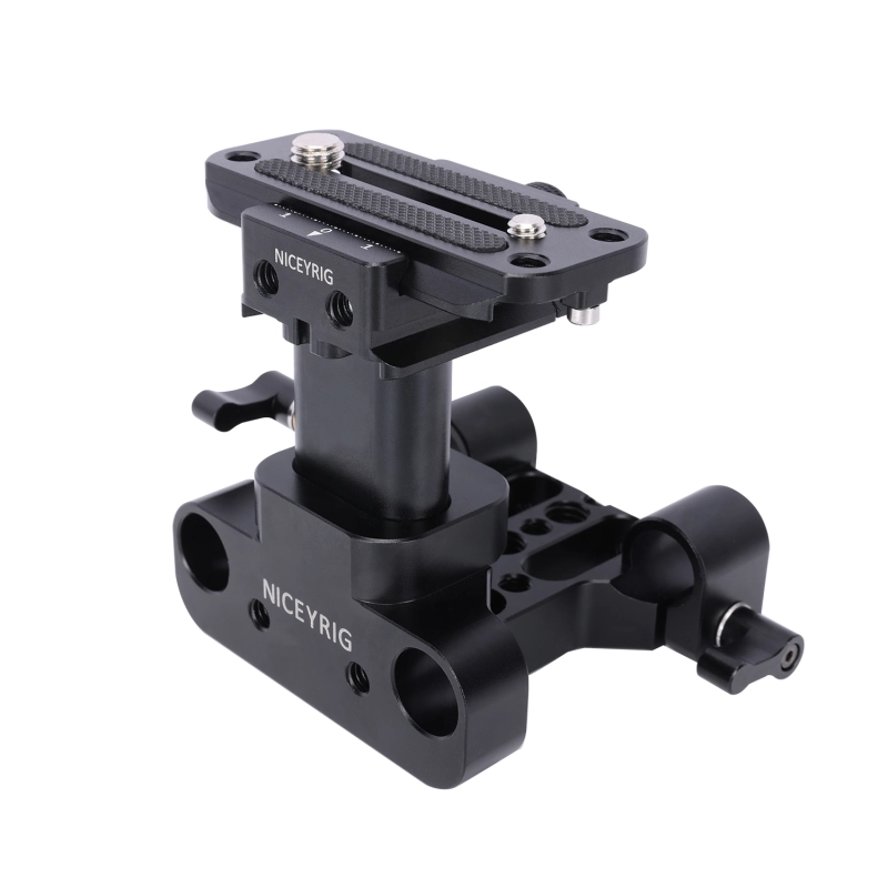 Niceyrig Arca Type Universal Baseplate with 15mm Rail System Height Adjustable (Capacity: 10kg)