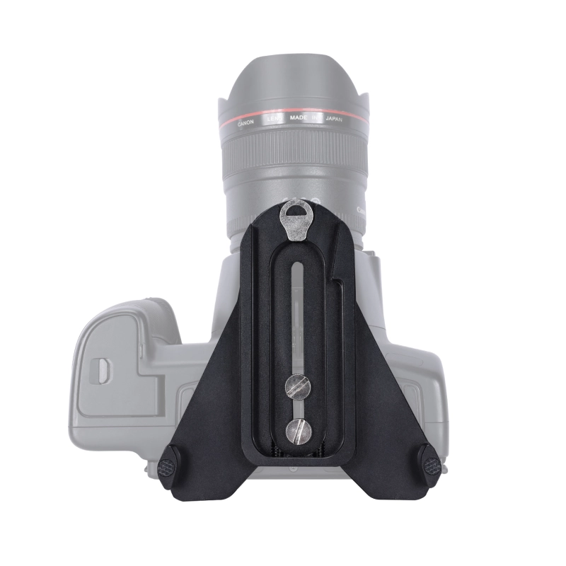 Niceyrig Manfrotto Type Baseplate Triangular Support for DSLR Camera Horizontally Placing Compatible with Manfrotto Type Tripods (Capacity: 25kg)