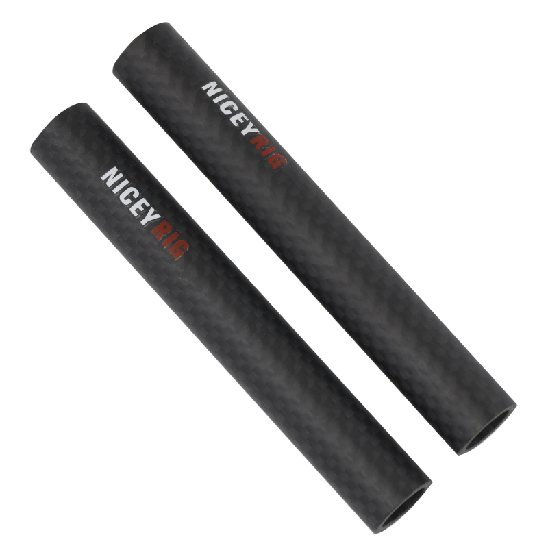 Niceyrig 15mm Carbon Fiber Rods 4-inch (10cm )Length for Rod Support System DSLR Shoulder Rig