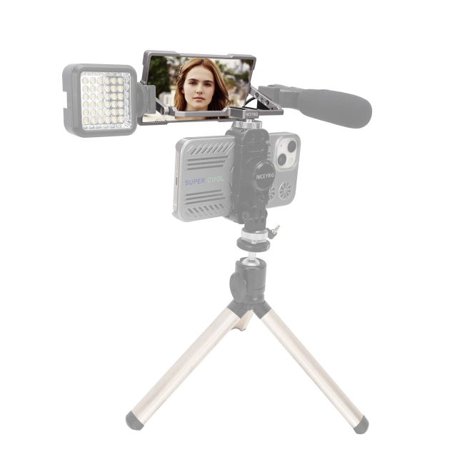 Niceyrig Foldable Selfie Mirror Vlog Filmmaking Monitor for Smartphone Camera Screen Compatible