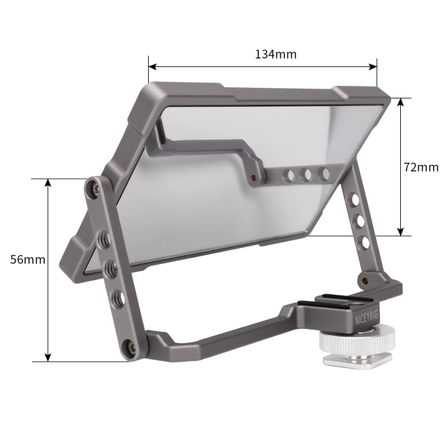 Niceyrig Foldable Selfie Mirror Vlog Filmmaking Monitor for Smartphone Camera Screen Compatible