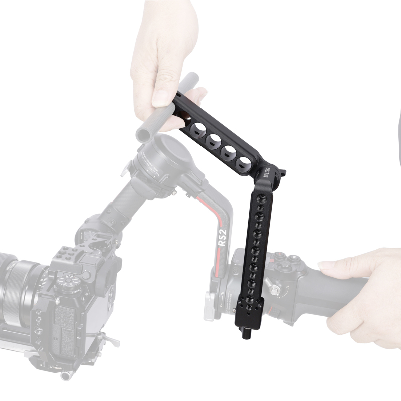 Niceyrig Side Handle with Nato Clamp&Nato Rail for DJI RS2/RSC2/RS3/RS3 MINI/RS3 Pro Stabilizer Gimbals