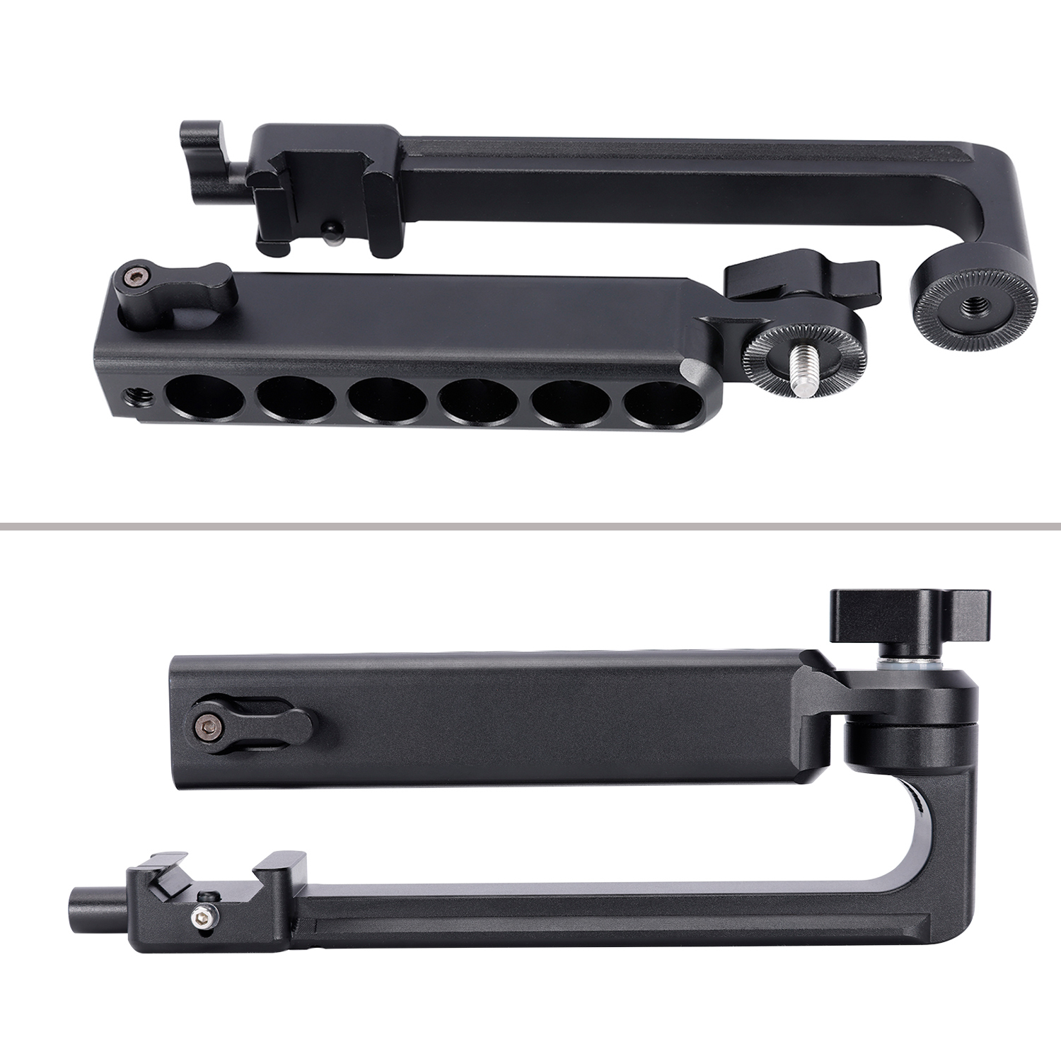 Niceyrig Side Handle with Nato Clamp&Nato Rail for DJI RS2/RSC2/RS3/RS3 MINI/RS3 Pro Stabilizer Gimbals