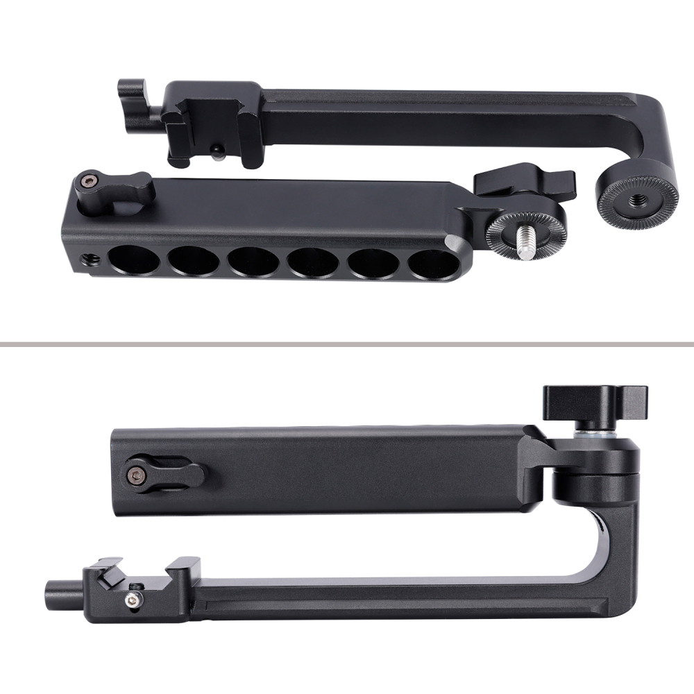Niceyrig Side Handle with Nato Clamp&Nato Rail for DJI RS2/RSC2/RS3/RS3 MINI/RS3 Pro Stabilizer Gimbals